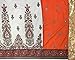 Nivah Fashion Women's Satin & Net Embroidery Saree with Blouse Piece(K608-Light Orange-Free...