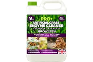 Pro-Kleen ProBio Artificial Grass Cleaner Probiotic Based Deodoriser Odour Eliminator 5L Non-Toxic Cruelty-free Pet Friendly. Fresh Cut Grass fragrance. Naturally derived Probiotic Cleaning (Lavender)