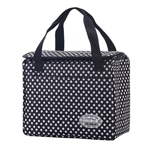 Aosbos Faltbare Wasserdichte Kühltasche Lunch Tasche Isoliertasche für Campen und Picknick 9 Liter, 24,5 x 14,5 x 30 cm - 3