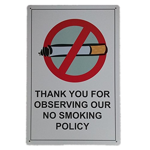 Ipekoo grazie per dei nostri no smoking policy Tin Sign Retro Vintage anticata pub poster metal Wall targa in metallo