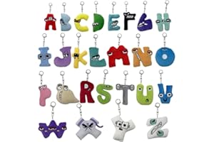MAOMOTO Letters Plush,26 Pcs letters Plush Toys,Fun Stuffed letters Plush Figure Dolls Funny Plush Toy Gift for kids and Fans (4 inch)
