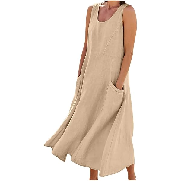 Robes de style bohème longue et élégante - Imprimé floral - Robe de plage - Col en V - Sans manches - Avec ceinture - Robe florale - Robe de fête