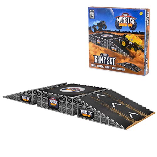 Preisvergleich Produktbild Monster Smash Ups Rampen-Set für ferngesteuerte LKWs und Autos, Schwarz