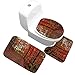 Produktbild BAIHONG Badematte Set Rutschfeste wc-Sitz dreiteilige wc Kombination Teppich bodenmatte Set verdickung Strand - kleine dreiteilige Set -60 * 40cm 45 * 40cm 38 * 43cm