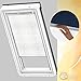 Produktbild Orignal VELUX Verdunkelungsrollo DKL S08 4558S / Bedienart : Manuell / Farbe : Dekor Weiß/Beige / Fenstergröße : S08 / Fenstertypen : GGU, GPU, GHU, GTU, GXU, GGL, GPL, GHL, GTL, GXL