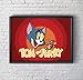 Produktbild TOM & JERRY. Gerahmter Kunstdruck Poster A3. Hohe Qualität.