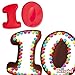 Produktbild Backformen-Set Zahl 1 und 0 für 10. Geburtstag/Hochzeitstag, Silikonbackformen