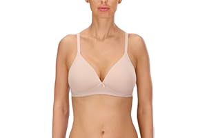 Naturana® Soft-BH ohne Bügel mit Schale [Cup A-D] Optimaler Sitz & maximaler Halt Dank Schnittführung & Breiten Trägern I T-Shirt BH I BH Damen ohne Bügel