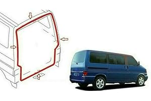 TIRRITO Junta de sellado de puerta trasera compatible con VW T4 Transporter Junta de goma Todos los modelos Bus Box Multivan 721827705B