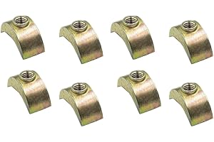 WEISI M6 Half Moon Nuts Mini Luna Crescent Threaded Washer For Furniture Bunk Bed Cots (8)