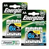 baterias recargables energizer precio Dura 6 veces más. Energizer AA Extreme - Pilas Recargables (8 Unidades, 2300 mAh, NiMH LR6)