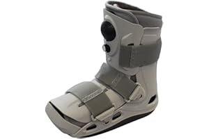 PhysioRoom Foot Fracture Walking Boot Brace - Support & Protection for Broken, Injured and Sprained Ankle & Foot - Short Deluxe Air Walker, Perfect for Corrective Rehabilitation and Swift Recovery L