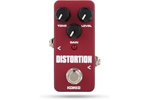 DILWE Guitarra Pedal de Efectos, Portátil Knob Control Pedal de Efectos 6,35 mm Jack para Accesorios de Guitarra …
