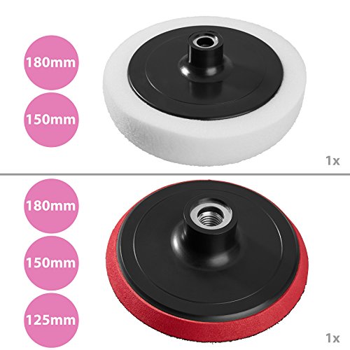 TecTake® 29tlg Polierschwamm Politur Set für Poliermaschine Polierset - 4