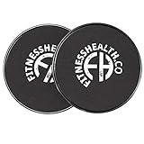 Gliding Discs 2 Dual Sided Fitness Exercise Sliders for Carpet/Hardwood Floors | Core Workout Training, Fitness, Aerobics, Stretching, Full Body Strength and Conditioning