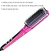 ACEVIVI Digital Anti Static Ceramic Hair Straightener Heating Detangling Hair Brush Paddle Brush For Faster Straightening Styling(Pink)