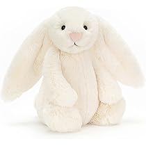 Jellycat Bashful Silver Bunny Medium - L: 9 cm x l: 12 cm x h: 31