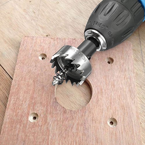 Mohoo 5PCS Carbide Spitze HSS Bohrer Lochsäge Set Edelstahl Metall Legierung 16-30mm - 3