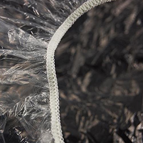 100 transparente Haarkappen | Klare Einweg Duschhaube für Spa Salon Duschen | Professionell und Privat einsetzbar - 5