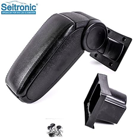 Seitronic BSKOC0720 N Leather Centre Arm Rest, Black