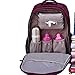 Baby Diaper Nappy Changing Bag Multifunctional Mummy Large Capacity Backpack Nursery Changing Bag Handbag Tote Travel Shoulder Backpack (Purple)