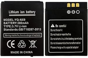 hsvgjsfa YQ-NX9 - Batería para reloj inteligente DZ09 de 380 mAh, batería de espera larga para reloj inteligente, 2 unidades