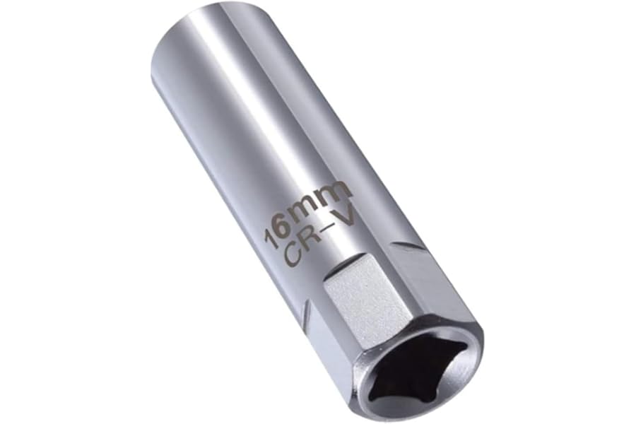ZHEHENG 16 mm Spark Plug Socket 12 Point Thin Wall Spark Plug Removal Tool 3/8 Inch Drive Thin Wall Magnetic Removal Tool Automobile Sparking Plug Wrench