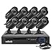 Produktbild Zclever 8 Kanäle Überwachungssystem 1080N AHD DVR mit 8 x1200TVL/720P Überwachungskamera Nachtsicht Wasserdicht Bewegungsmelder(No HDD)