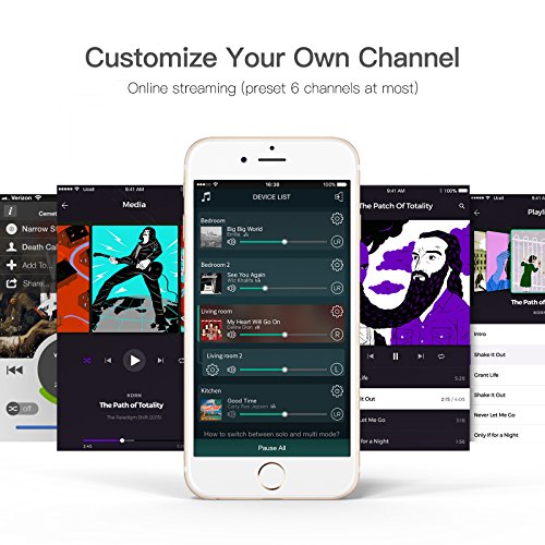 GGMM Wireless Smart Speaker Bluetooth 4,2 Wi-Fi Portatile con Amazon Alexa Grande Suono Stereo, E2 AirPlay Multi-room Altoparlante 10W per iPhone Smartphone Android e Tablet PC