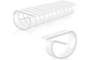com-four® 12x Clip per tovaglie in plastica infrangibile in Bianco, Peso per tovaglia, Supporto per tovaglie, Made in Germany (12 Pezzi)