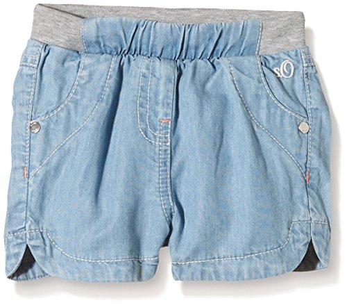 s.Oliver Baby Girls mit Softbund - Shorts - Blue (blue denim non stretch 53Y2), 9-12 Months (Manufacturer size: 80)