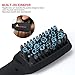 High quality Hair Straightener comb - Electric Straight Hair Styling Brush with 2 Free Hair Clips, Anti Scald Gloves and Small Cleanup Brush - Hair straightening Brush Babyliss Is Simple To Operate (Black)-ccbetter