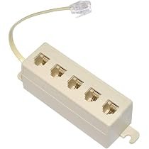 Splitter Telefonico RJ11 Da 1 A 2 – Y-splitter Con Cavo Da 12 Cm Per Modem, Fax E DSL