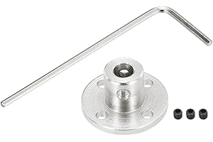 QUARKZMAN 4pz 5mm Flange di Accoppiamento Connettore Albero Rigido Modello Accoppiatore Accessorio per Albero con Mini Chiave Esagonale e Vite Fissaggio per Motori Modello RC