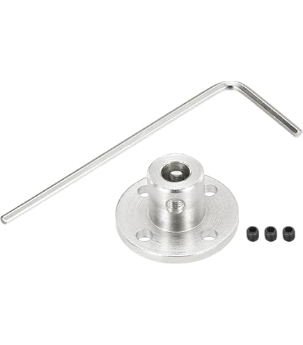 PATIKIL Arbre Coupleur Connecteur L22 X D16 6mm à 10mm Alésage Rigide Accouplement Moteur Arbre Joint Connecteur Avec Vis,Clé Pour 3D Imprimantes 1Paquet