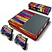 Produktbild DOTBUY Xbox ONE Design Folie Vinyl Aufkleber für Konsole + 2 Controller + Kamera Sticker Skin Set (Wood Rainbow)