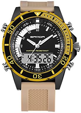 men's dual watch/Outdoor waterproof sports watches/Multi-purpose student electronic tables-E