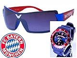 TV-24 Bayern Armbanduhr + Bayern Sonnenbrille + FC Bayern München Bierdeckel