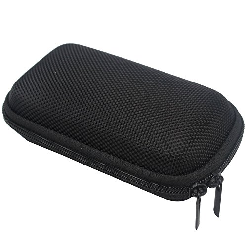 niceeshop(TM) Negro Anti choque Universal Bluetooth Headset bolsa estuche (S, rectángulo)