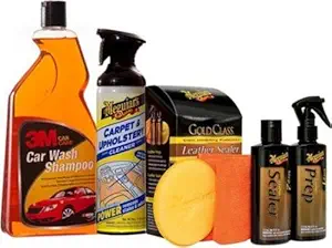 3M Combo of Shampoo (1 L), Carpet Upholstery and Leather Guard