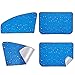 Produktbild 4 stücke Auto Sonnenschutz Magnet Adsorption Magnetische Auto Vorhänge Seitenblende Sommer Fenster für Kinder Erwachsene Kleinkinder Universal für Auto Van Suv, blau
