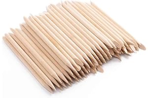 WEDUSPATY Stick arancioni arancione in legno Stick per una per la manicure per la manicure di pedicure strumenti di pedicure di pedicure 100pcs, bastoncini arancioni per unghie