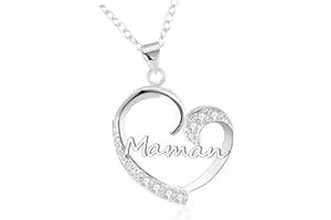 GUOYU Cadeaux Maman Collier Maman Femme,Cadeau Fete des Meres,Cadeaux Fête des mères pour Maman,Cadeaux Noël pour Maman,Cadeau d'anniversaire Femme