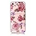 Produktbild Hozor Niedlich Mode Glitzer Muster Ultra Dünn Durchsichtige Handy Hülle für iPhone 7 4.7 zoll Stylish Weiche Silikon TPU Handy Schutzhülle Bumper Case - Rose