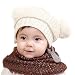 Baby Hat,Eenkula Cute Baby Kids Girl Boy Dual Balls Warm Winter Knitted Cap Hat Beanie (White)