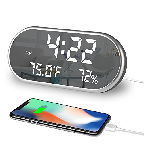 ANG ÃÂ®4 Silent Quartz Analog Quiet Non-ticking Retro Vintage Classic bedside Twin Bell Alarm Clock With Loud Alarm and Nightlight (Bell D) by ANG