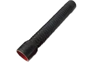 LENTLY Auto Lufteinlass Ansaugschlauch Ansaugrohr Schwarzer Silikon-Flexschlauch Kühlerrohr Universell Für Luftansaugung Hochdruck- Und Hochtemperatur-Gummiverbinder ID 30–100 Mm(400mm,ID 45mm)