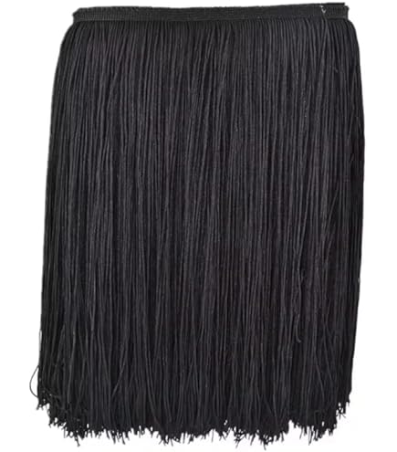 Yalulu Latin Fransen Band - 10 Meter, 10cm Breite, Polyester, Gelb