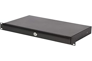 OnStage RDLS1000 1U Locking Rack Drawer, Shallow (RDLS 1000)