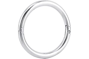 JEFFERGARDEN Bull Stainless Steel Bull Cow Hoop Nose Piercing Cattle Nose Husbandry Accessory Farm Animal Tool (L)